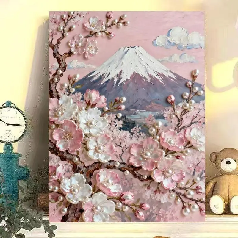 Shining Pearl DIY Art Painting - Easy for beginners, a exquisite handcrafted light luxury choice, elegant finished piece that brings artistic flair to your home space
