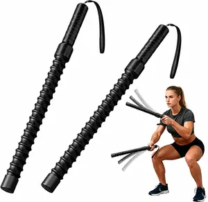 【FIFA World Cup Gift】Ropeless Battle Ropes 2 Pack for Home Gym Workout, Portable Exercise Ropes for HIIT Training, Low Impact Cardio Rope for Strength & Endurance