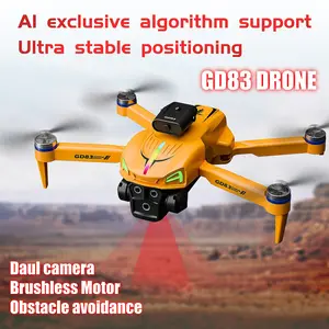 【Father's Day Gift】GD83 Brushless Motor Drone with Dual Cameras, 4-Way Obstacle Avoidance, Foldable FPV Drone, Optical Flow Positioning, Gesture Control, Trajectory Flight, Ideal Birthday & Children's Day Gift for Beginners