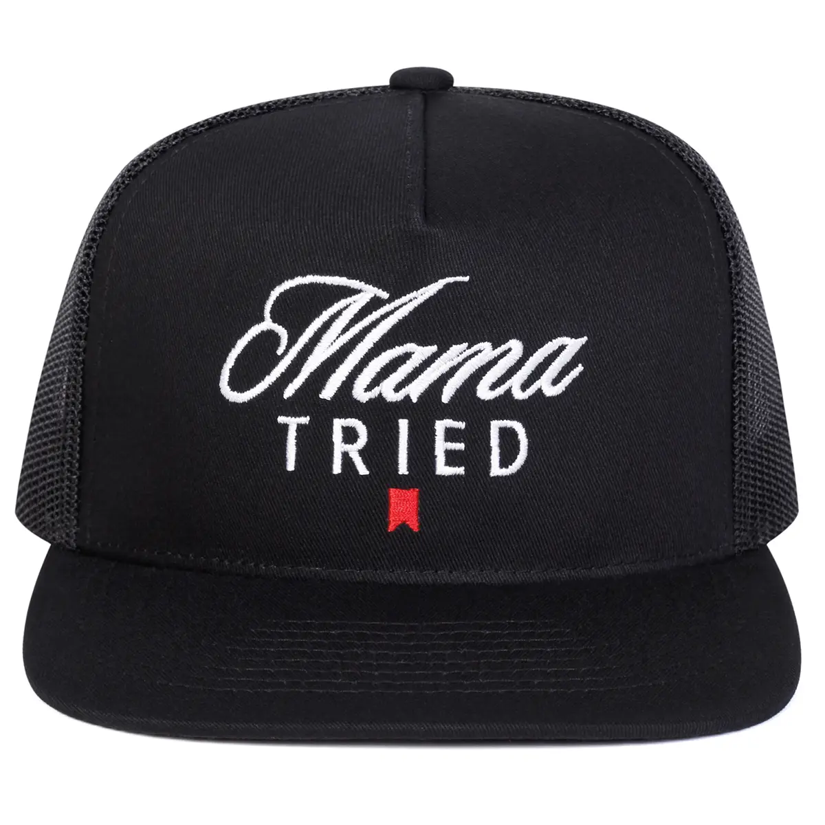 “MAMA TRIED " 3D Stereoscopic Embroidery | Street Style High end Adjustable Hip Hop Hat Sunscreen Leisure Hat Spring and Autumn Tourism Beach Vacation Hat trucker hat and Mother's Day gift surf hats Quality Caps Snapback Hat