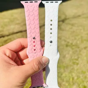 Mouse Ears Silicone Smart Watch Band - Adjustable, Soft, Durable Watch Straps for Smartwatches, Wearable Accessories