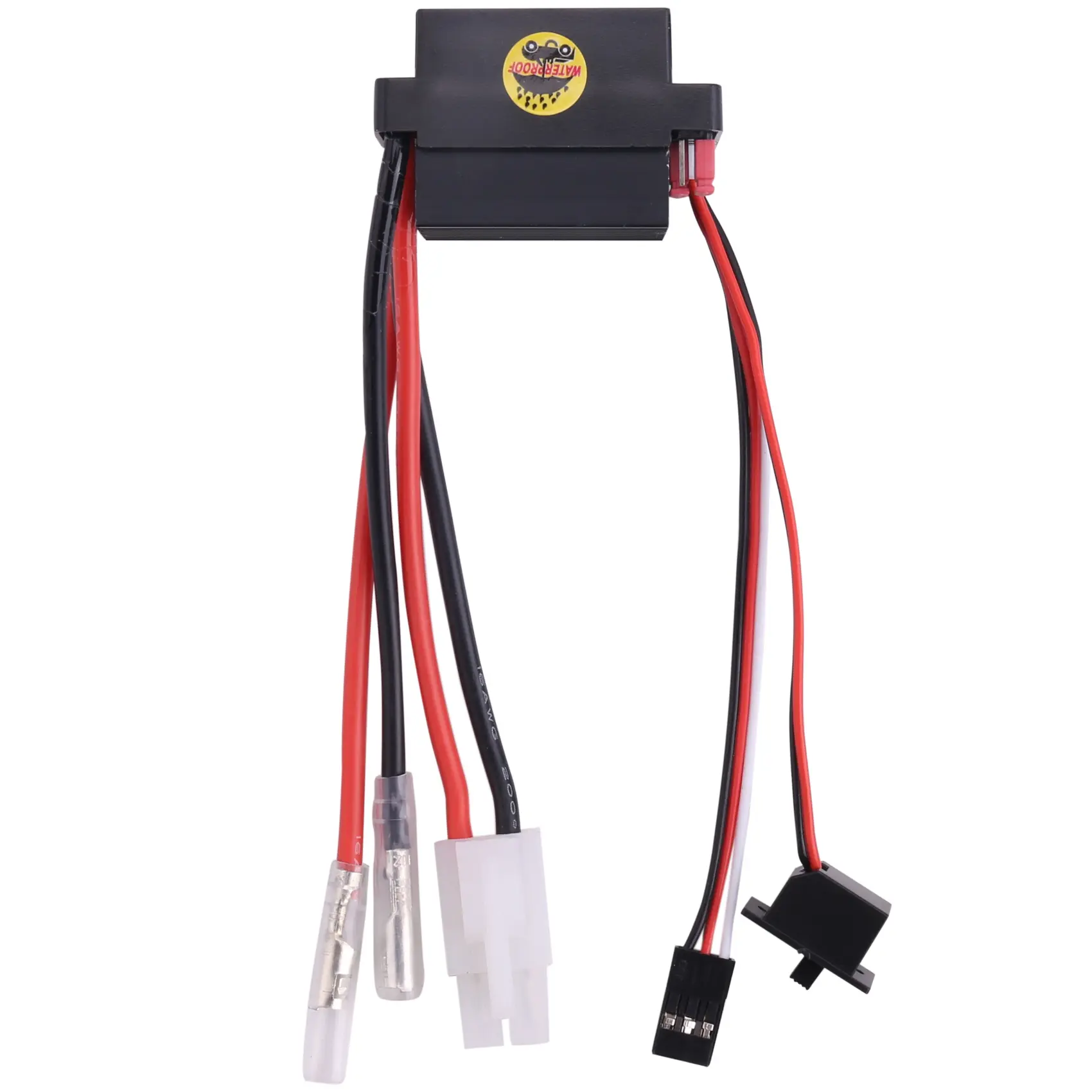 Black Plastic Brushed ESC Speed Controller for 6V-12V RC Car, 320A Forward-160A Reverse with 5V/2A BEC, 16 AWG Battery & Motor Cable, Compatible with Nickel Metal Hydride & Lithium Polymer (Li-Po) Batteries, Ship