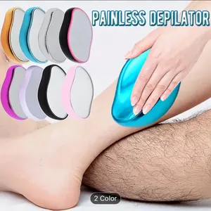 Crystal Hair Remover - Fast & Painless Device for Women & Men - Skin Exfoliating Epilator - Portable & Washable - Comfort Body Care Hair Removal Cream Cosmetic Wax