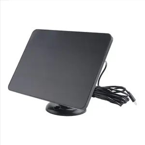 Waterproof 10W Solar Panel Charger for Home Security Camera Solar Cells Powered Charger with Charging Cable,Black