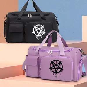 【Women's Tote Bag】Five-pointed star patterned travel bag, multi-functional gym tote/backpack, large capacity casual yoga bag, lightweight, suitable for gym, exercise, and overnight travel, Travel Duffle Bag
