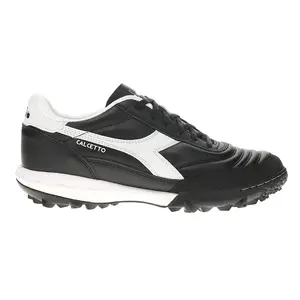 diadora Mens Calcetto Ii Lightweight Turf Soccer Cleats  - Black, White