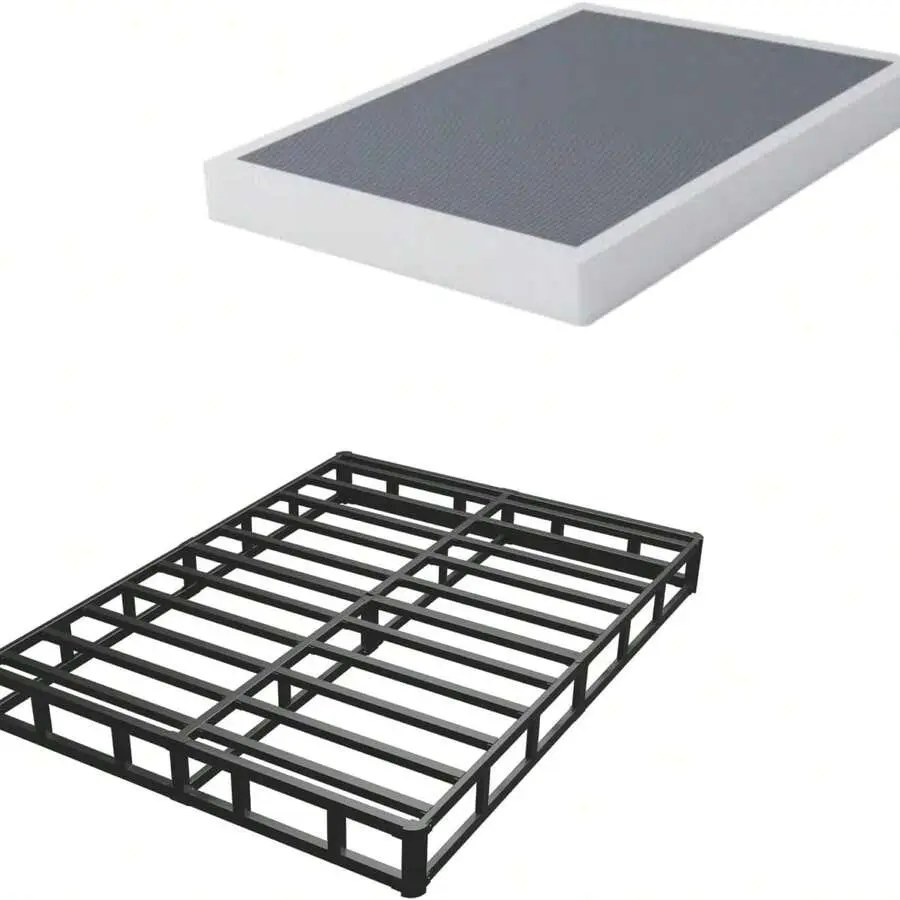 5 7 9 Inch Metal Box Spring For  Bed – Base De Cama  / Cama King Size, Heavy Duty Beds Frame, 3000 Lbs Capacity, Low Profile Mattress Foundation, Noise-Free, Easy Assembly,Camas  Modernas,Cama Full,Camas  Modernas,Room Decor,Furniture, queen