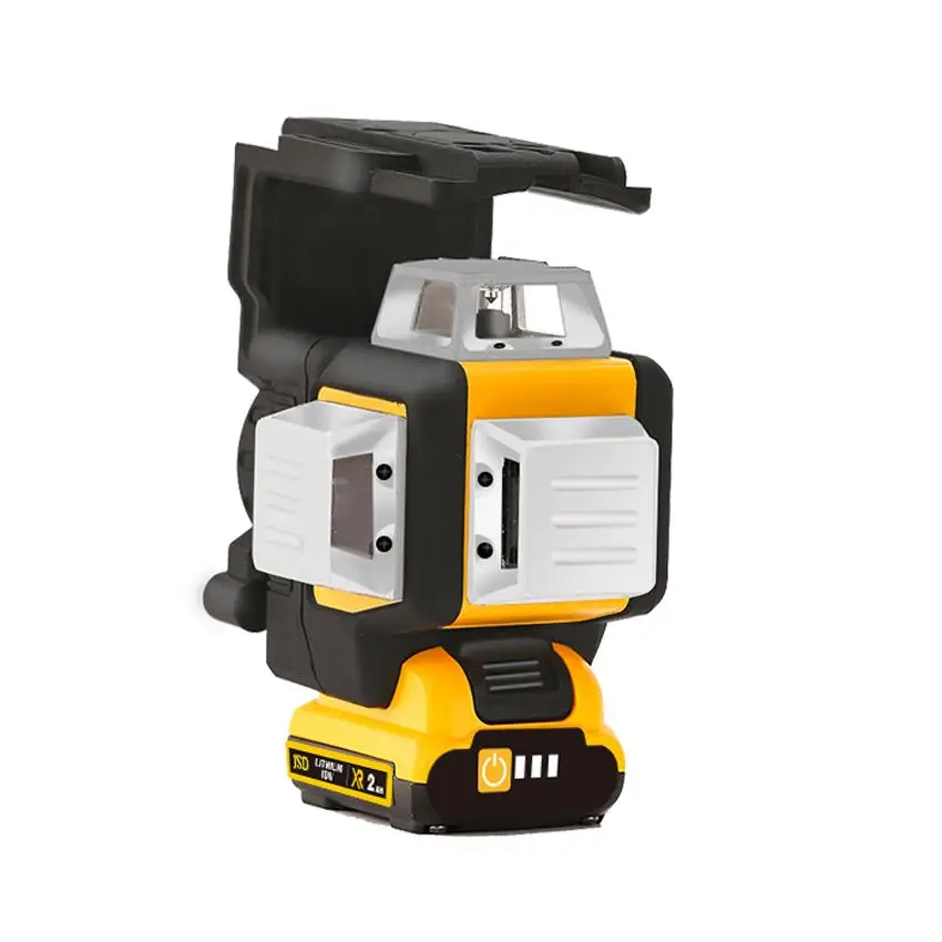 JSD-HOPE 12 Line Green Light Level Instrument, High Precision Wall Sticking Instrument, Ground Sticking Infrared Level Instrument