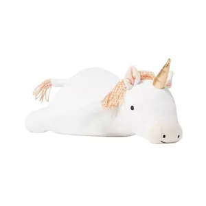 Unicorn Weighted Plush Throw Pillow - Novelty plush pillow creates an appealing lookWeighted construction for extra snuggly comfort