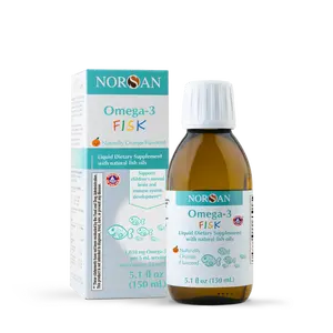 NORSAN OMEGA-3 FISK: Naturally Orange Flavored - 5.1 fl oz (150 ml)