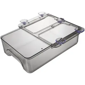 Cabilock Suction Cup Preservation Box Food for Refrigerator Fridge Storage Container Black Easy to Install Color