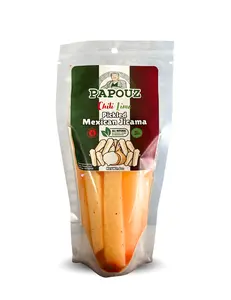 Pickled Mexican Jicama - Sugar Free Authentic Chili LIme flavored Jicama with all natural flavors - Mexican Turnip pickled in brine with jalapenos and chili lime flavors. Real lime juice and real chili powders.