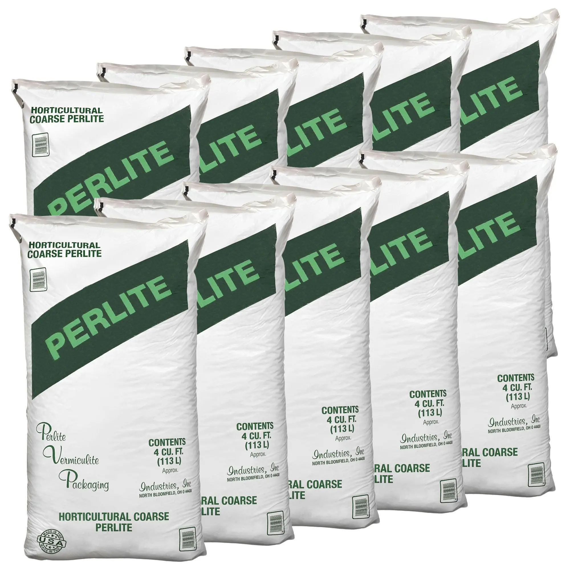 PVP Industries 10 Pack Organic Coarse Perlite Planting Soil Additive, 4 cu ft