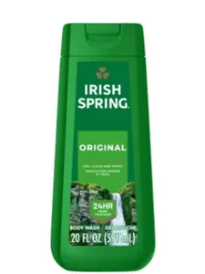 Irish Spring Original Bodywash 24 Hour Freshness 20fl oz Paraben Free & Phthalate Free Daily Cleanser for Men