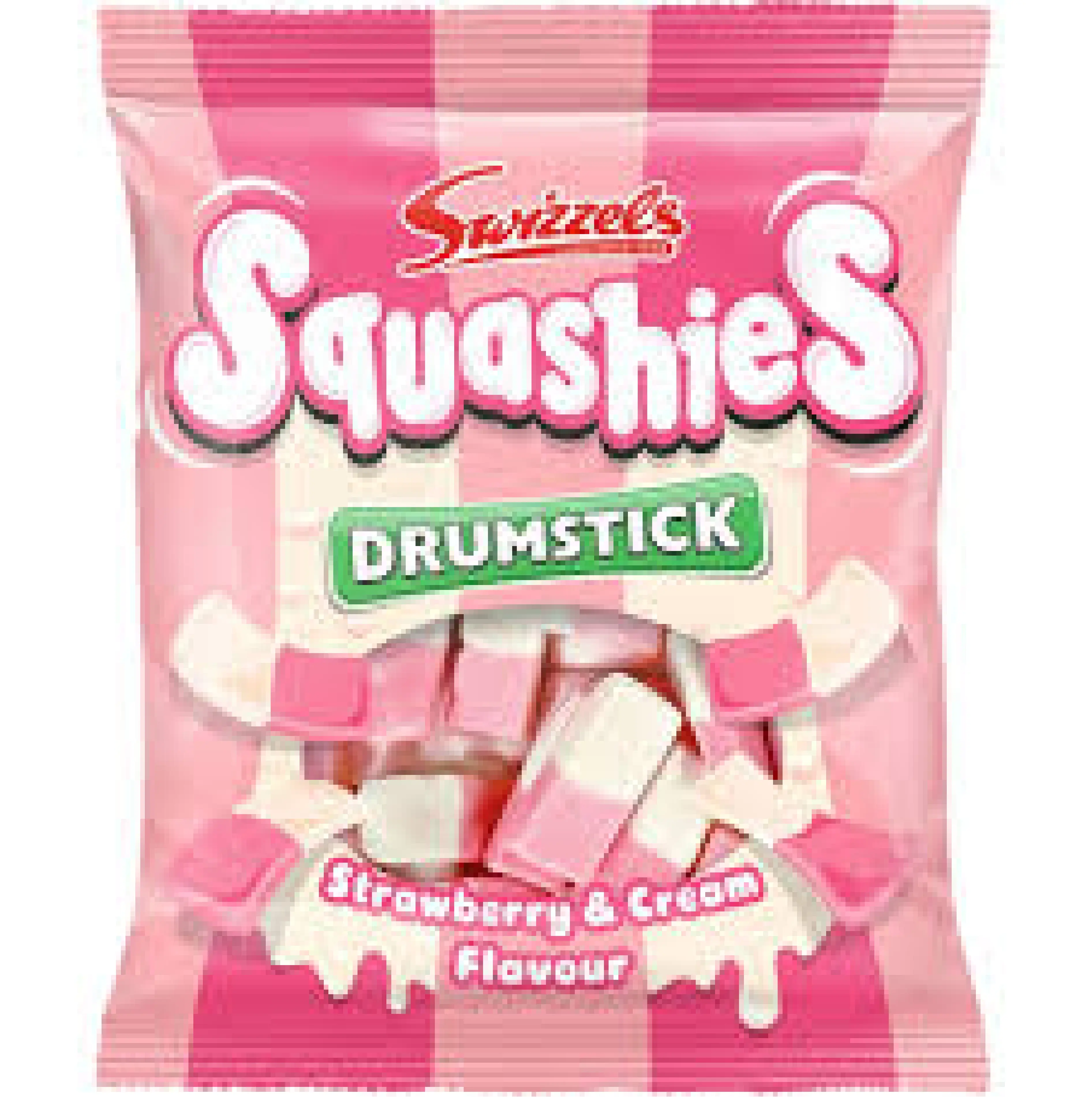 Squashies Strawberry & Cream - bag of UK chewy squashies