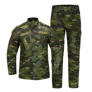 Men's 2nd-Gen Tactical Camouflage Workwear Suit - American-Style Training Uniform with Durable Tear-Resistant Stretch Fabric, Breathable Functional Cargo Pockets, Utility Sleeves, Plate Compatibility, cp for Outdoor Training