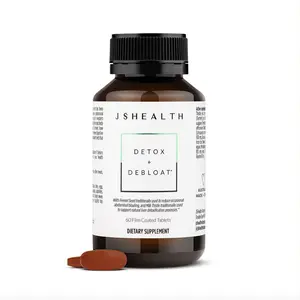 JSHealth Detox + Debloat Formula - Vegan, Gluten-Free, Non-GMO, Milk Thistle & Fennel for Liver Health & Digestion Support