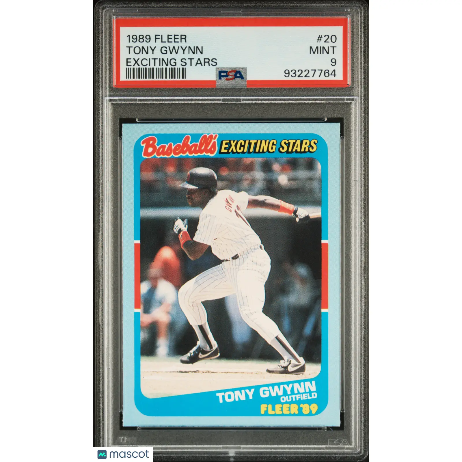 Tony Gwynn PSA 1989 Fleer Exciting Stars #20 9 93227764