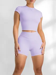 Align Athletic Short Sleeve Top (Lilac) - FREE for orders $150+