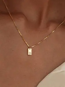 Fashion Alphabet Detail Pendant Necklace for Women & Girls, Fashion Jewelry for Party, Daily Clothing Decor, Trendy All-match & Exquisite Jewelry for Birthday Gift