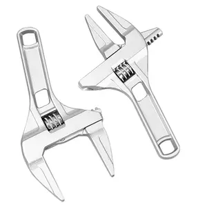 Adjustable Bathroom Wrench - Aluminum Alloy Multifunctional Universal Spanner for Pipe Nut and Screw Removal