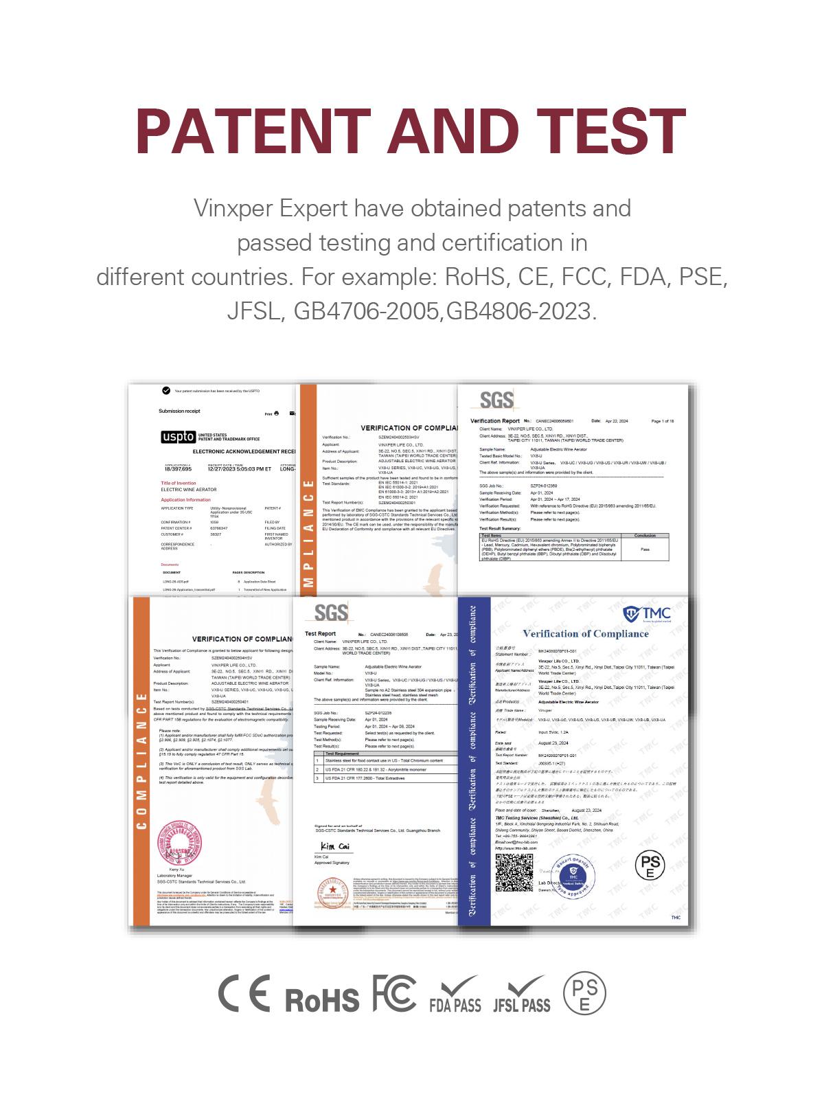 Vinxper Expert Adjustable Wine Aerator/Decanter for Instant Decanting on Demand - Suitable for All Kinds of Wines - Kitchen, Utensils