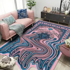 Luxury Vintage Boho Style Carpet, Soft Comfortable Plush Rug Decorative Rugs Bohemian Indoor Floor Area Rug for Living Room Bedroom Bedside Closet Casual Area, Moroccan Persian Design