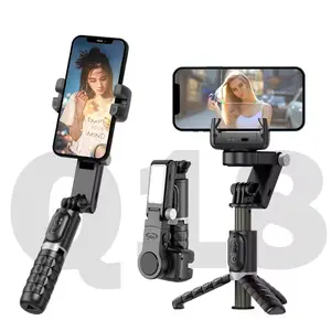 Q18 Handheld Gimbal Stabilizer Selfie Stick Tripod For iPhone Android Cell Phone Mobile Smartphone Camera Hand Portable Cellphone Vlogging Kit Photography Electronics Accessories Alloy Aluminium Bluetooth Detachable Remote