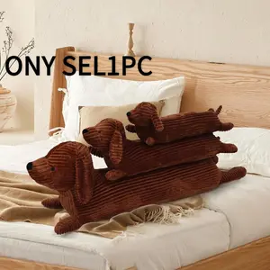 Cute Dog Design Stuffed Toy, Long Dog Body Pillow, Soft & Durable Throw Pillow, Lovely Home Decoration Gift for Dog Lovers, Cuddly Stuffed Animal, Stuffed Animal Gifts