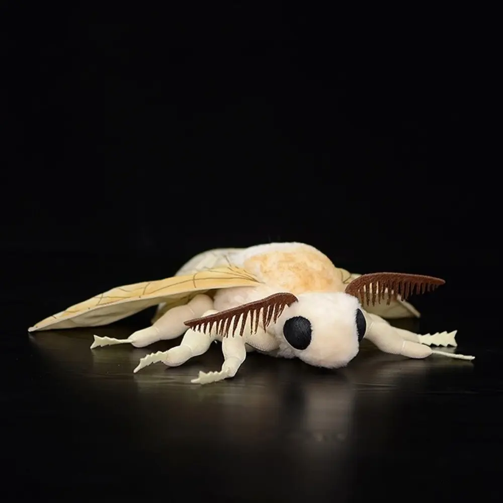 Silkworm Moth Plush Toy, Realistic Insect Design, Soft & Cuddly Stuffed Animal, Perfect Birthday & Christmas Gift, Unique Home Decor