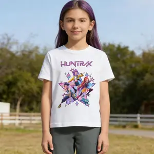 Kpop Anime print T-shirts, soft, comfortable, and breathable short-sleeved, perfect for everyday wear.