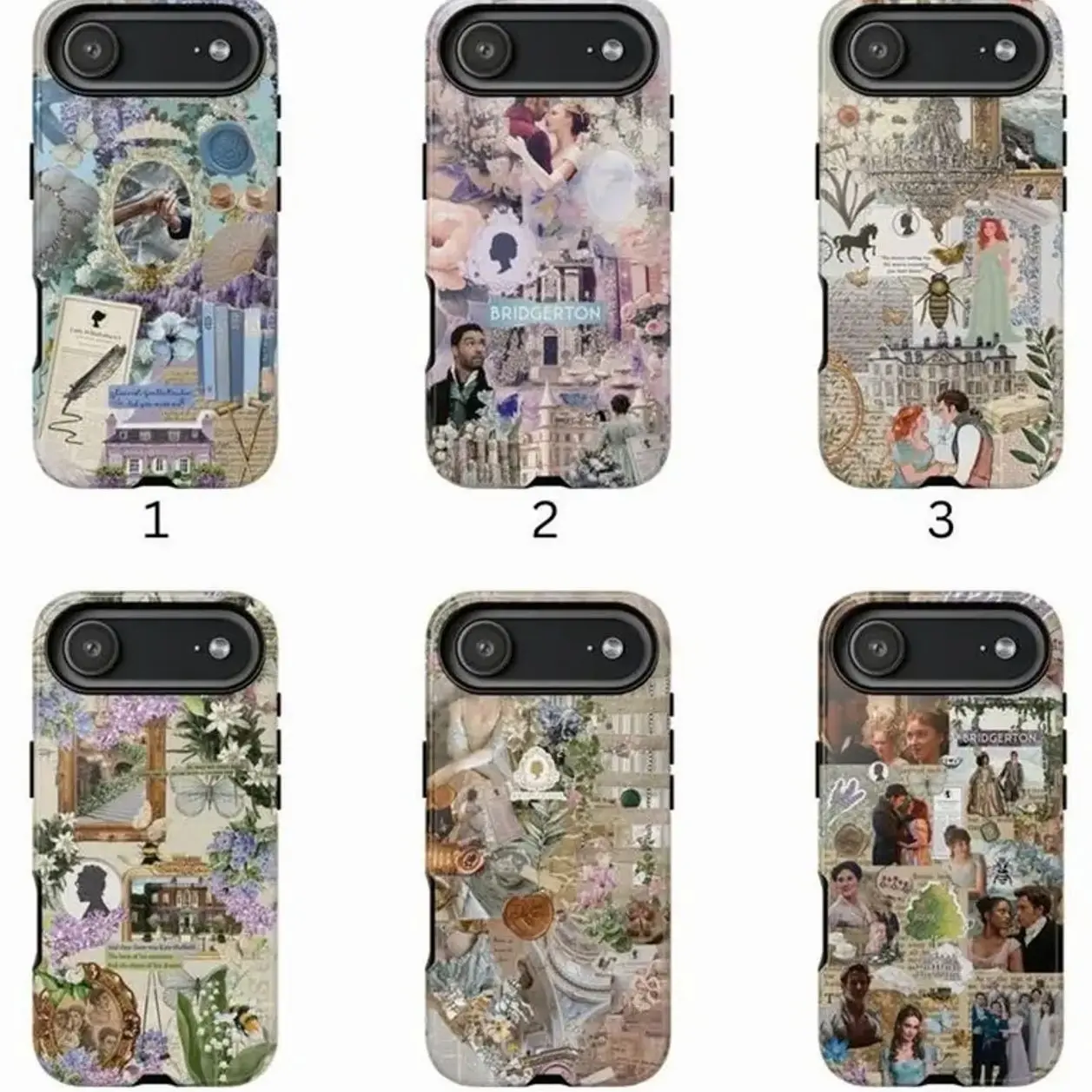 Bridgerton Phone Case Cover Compatible with iPhone X, 11, 12, 13, 14, 15, 16, 17 Plus Pro Promax & SS Galaxy S21-25 Series