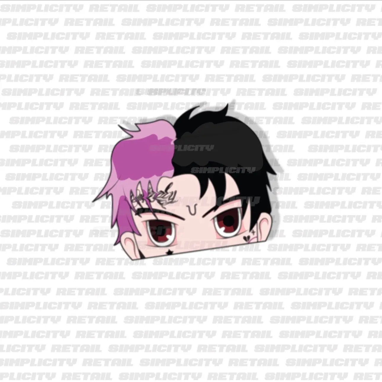 Lil peep peeker stickers