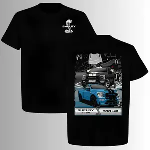 Shelby F150 700 HP Muscle Truck T-Shirt, 2 Sides, Cobra Snake Performance Graphic Tee