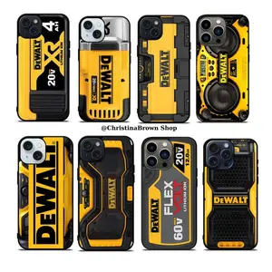 Custom DEWALT Tough Phone Case, DEWALT Cover for phone Durable Protection Cover Phone 11 12 13 14 15 X XS XR 8 7 Plus Pro Max SS