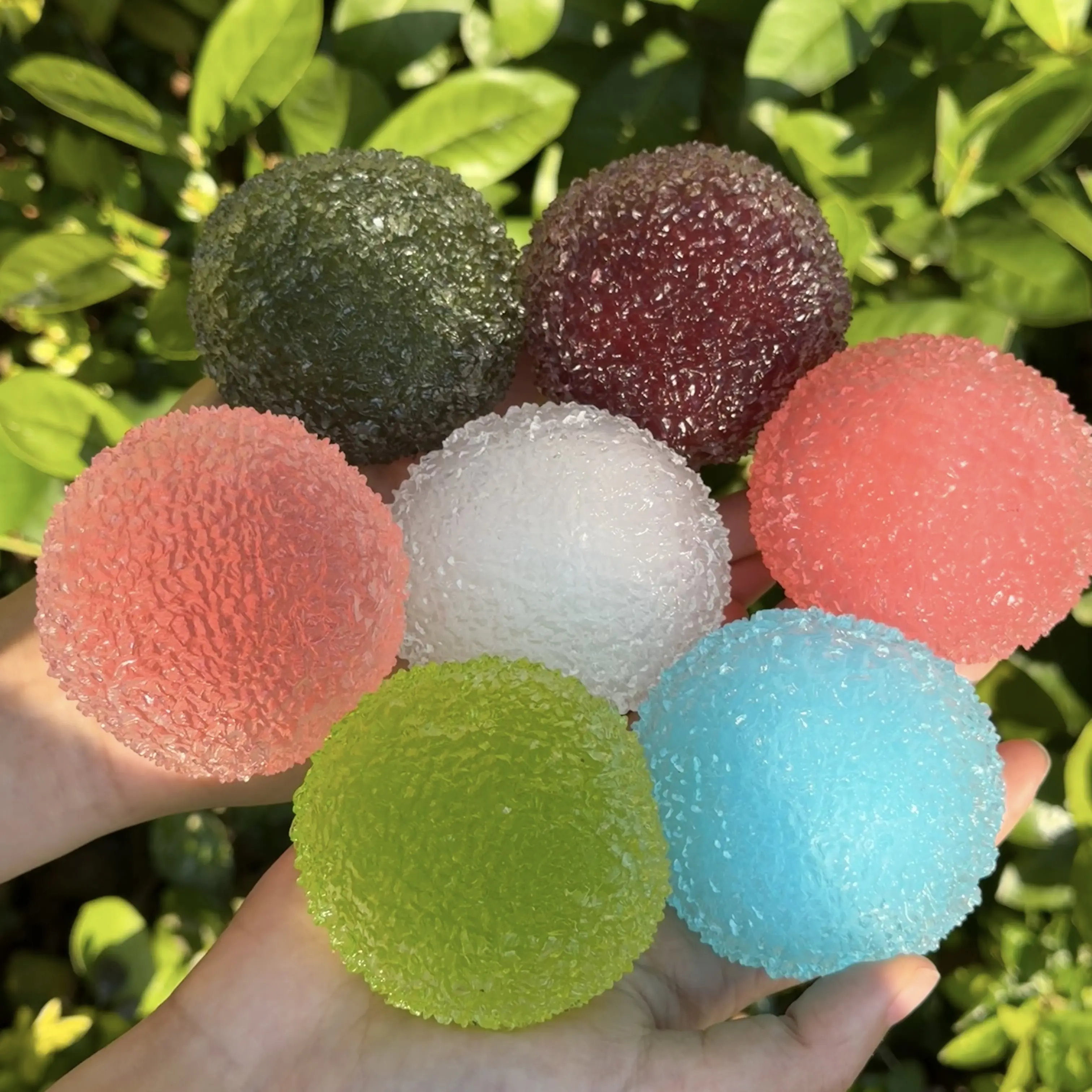 Mochichi by JoliSlime 1 Pc Snow-Like Granule ASMR Ball - Dry Crackly Crunchy Stress Toy, Handcrafted Pocket Fidget Ball (Pick Your Color)