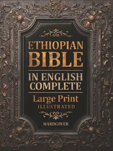 Hard Cover Bible - Large Print Complete English-Ethiopian Edition, Illustrated with Authentic Ethiopian Artwork, Including 1-3 Meqabyan, Enoch, Jubilees, Tobit & Additional Apocryphal Texts
