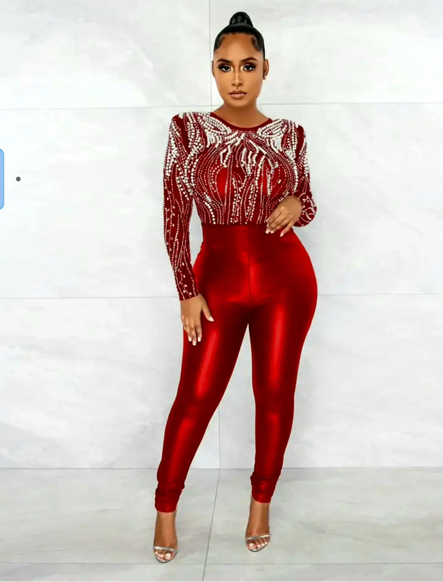 Rhinestone & Pearls Jumpsuit