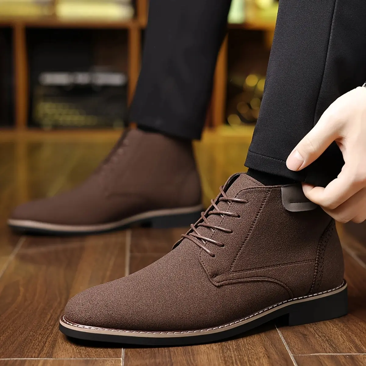 Men's Chukka Boots Lace-Up Ankle Boots Casual Dress Boots Men's Chukka Boots Lace-Up Ankle Boots Casual Dress Boots