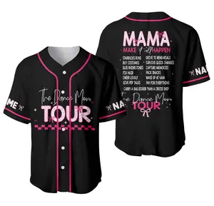 Custom Dance Mom Tour Personalized Jersey Baseball Jersey Shirt, Outdoor Sports, Sport Shirt, Dynamic And Comfortable