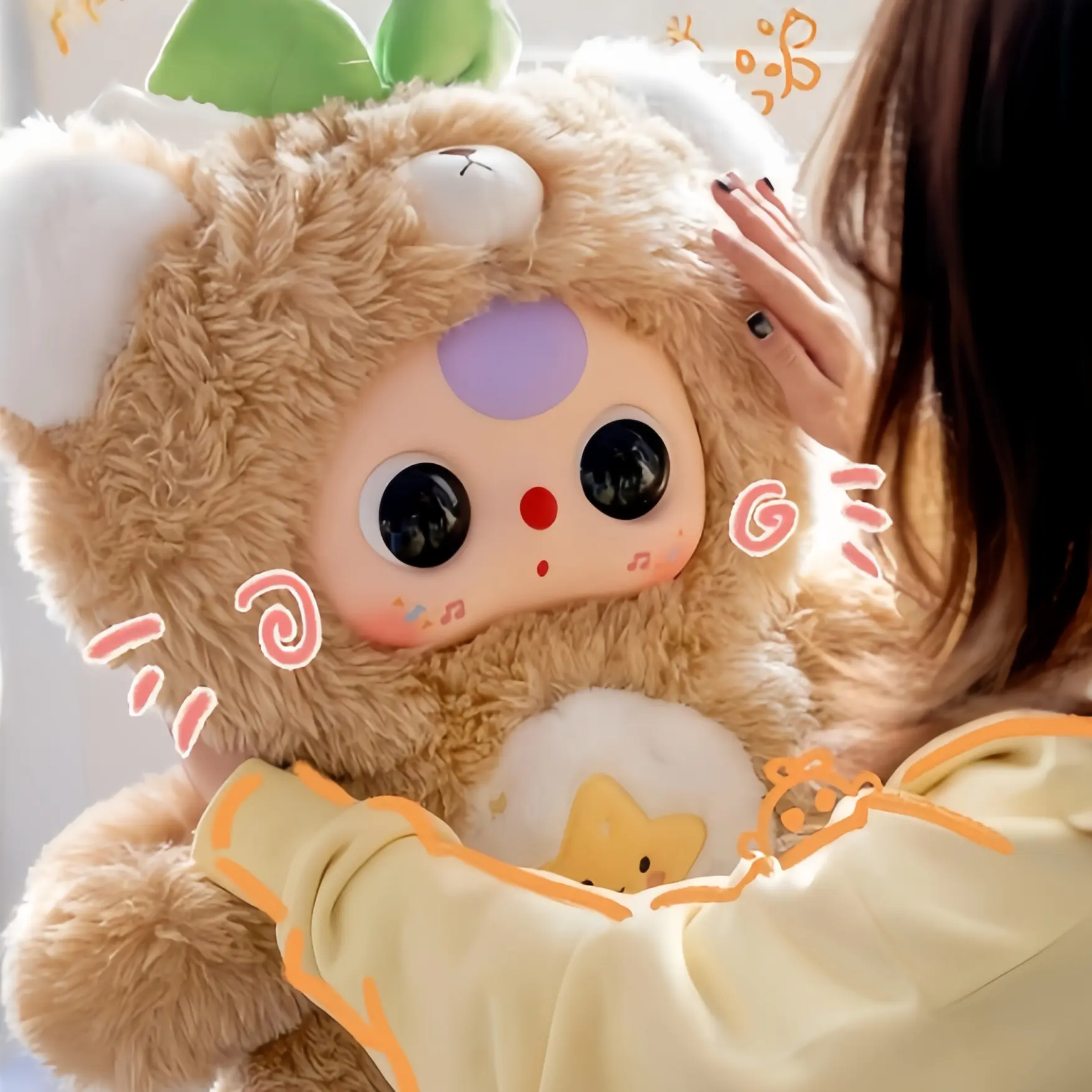 Baby Three-Bearie Cutie 1000% Series Mystery Boxes Bag Pendant Bunny Plush Dolls Soft Collectibles