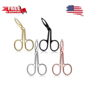 4 Pieces Eyebrow Tweezers Scissor
