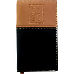 2026 Pocket Planner/Pocket Calendar, 3.5"X6": Includes 14 Months (November 2025 - December 2026) / 2026 Weekly Planner/Weekly Agenda/Monthly Calendar Organizer (Brown/Black) Global Printed Products