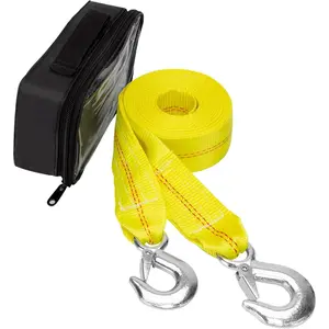 2 Inch x 20 Feet Tow Strap with Hook, 20,000 lbs Capacity Tow Rope - Heavy Duty Emergency Tow Strap Suitable for Vehicles, Cars, Trucks, ATVs, Used for Roadside Assistance, Not Suitable for Off-Road Rescue