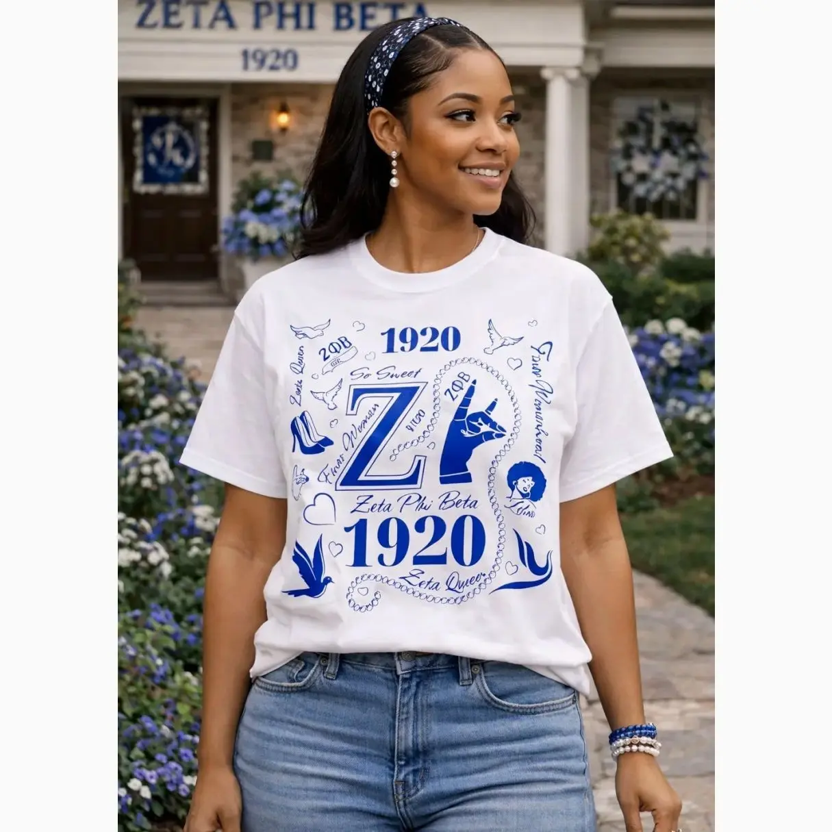 1920 Retro Zeta Inspired T-Shirt, Nineteen Twenty Vintage Sorority Graphic Tee, Greek Life Shirt, Women’s Outfit
