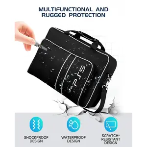 For  Travel Case for  Protective Case Bag Suitable for  Disc/Digital Edition Console, Controllers, Game Cards, Headset Wireless PS5 with Touchpad dual motor vibration station rgb new Pro Controller with Gyro series usb connection smart phone gamers neck