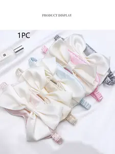 Butterfly Knot Sleep Eye Mask, Simulated Silk Sleeping Blindfold, Breathable Office Nap Eyewear Protection, 1pc Comfortable Rest Aid