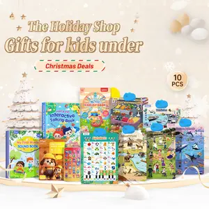 TikTokShopBlackFriday.Christmas Clearance,10-in-1 Holiday Gift Set,Educational Sound Books,Wall Charts,Learning Phone,Early Learning、Montessori Toys for Kids