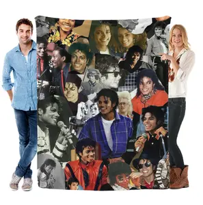 Michael Jackson's image-joined gift blanket of flannel fabric, featuring the iconic design, is an unforgettable present for MJ's fans.
