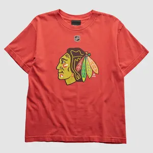Chicago Blackhawks Reebok 2000s T-Shirt - Red - XS